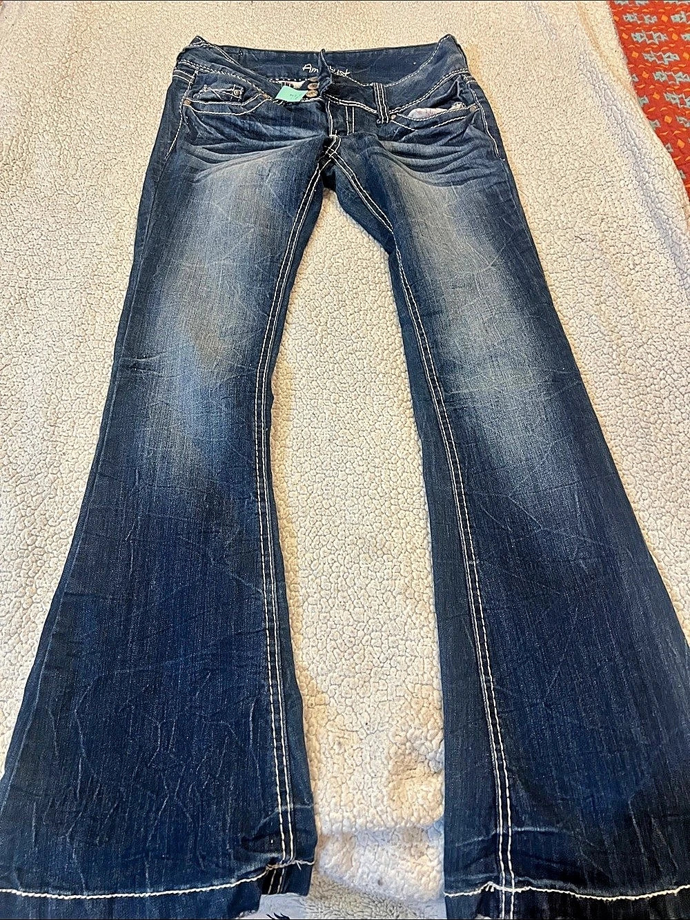 Amethyst flare jeans in Blue Waist 7